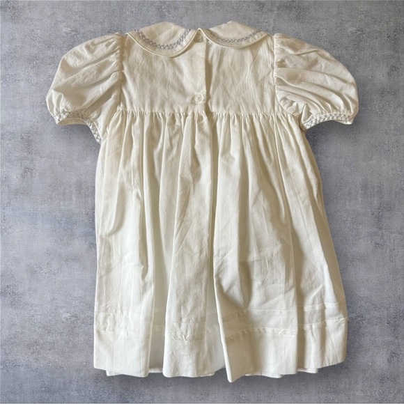 Strasburg Heirloom Dress White Smocked Lavender Embroidery Size 6M - NWT - Picture 2 of 10